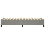 vidaXL Cadre de lit Gris clair 80x200 cm Velours