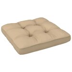 vidaXL Pouf palette de jardin Bois de pin imprégné de blanc