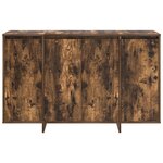 vidaXL Buffet en chêne fumé Chêne fumé Bois d'ingénierie 120 x 41 x 75 cm