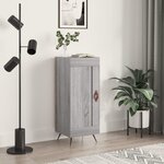 vidaXL Buffet Sonoma gris 34 5x34x90 cm Bois d'ingénierie