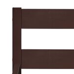 vidaXL Cadre de lit sans matelas marron foncé pin massif 100x200 cm