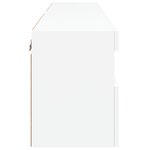 vidaXL Meubles TV muraux avec lumières LED 2 Pièces blanc 60x30x40 cm