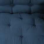 vidaXL Coussin de canapé en palette avec soutien pour bras et dos - Tissu bleu