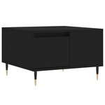 vidaXL Table basse noir 55x55x36 5 cm bois d'ingénierie