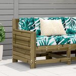 vidaXL Canapé de jardin accoudoir 69x62x70 5 cm bois de pin imprégné