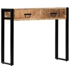vidaXL Table console 90 x 30 x 75 cm Bois de manguier massif