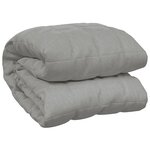 vidaXL Couverture lestée Gris 140x200 cm 6 kg Tissu
