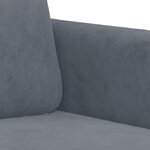vidaXL Ensemble de canapés 2 Pièces avec coussins gris foncé velours