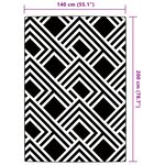vidaXL Tapis d'extérieur gris 140x200 cm PP