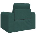 vidaXL Canapé Lit au Sol 2-en-1 Vert Foncé 98x71x83 cm Tissu