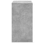 vidaXL Coiffeuse et tabouret gris béton 60x40x113 5 cm