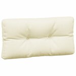 vidaXL Coussins de palette lot de 5 crème tissu