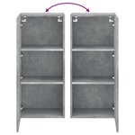 vidaXL Meuble TV mural gris béton 40 5x30x90 cm bois d'ingénierie