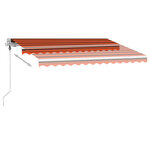 vidaXL Auvent automatique sur pied 300x250 cm Orange/marron