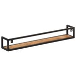 vidaXL Étagères murales 2 Pièces 120 cm Bois de manguier brut