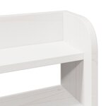 vidaXL Cadre de lit et tête de lit blanc 200x200 cm bois de pin massif
