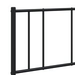 vidaXL Cadre de lit métal sans matelas avec tête de lit noir 140x200cm