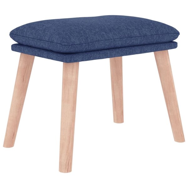 vidaXL Repose-pied Bleu 45x29 5x35 cm Tissu