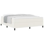 vidaXL Cadre de lit Crème 180x200 cm en tissu côtelé
