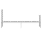 vidaXL Cadre de lit métal sans matelas avec pied de lit blanc 75x190cm