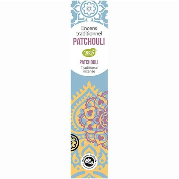 Encens indien au Patchouli 100 bâtonnets 45 min