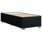 vidaXL Cadre de lit Noir 90x190 cm Tissu