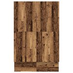 vidaXL Cadre de lit de rangement en bois ancien 135x190 cm