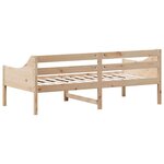 vidaXL Lit de jour sans matelas 75x190 cm bois de pin massif