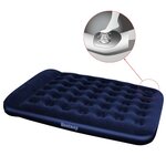 Bestway Lit gonflable floqué avec pompe à pied intégrée 203x152x28 cm