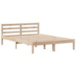 vidaXL Cadre de lit avec tête de lit sans matelas 140x200 cm