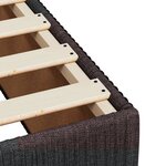 vidaXL Sommier à lattes de lit avec matelas Marron foncé 100x200 cm