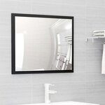 vidaXL Ensemble de meubles salle de bain 2 Pièces noir bois d'ingénierie