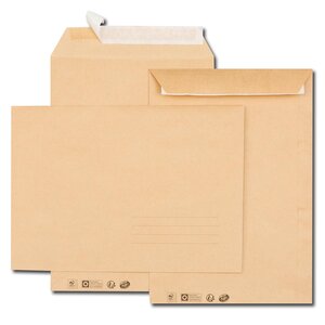 Paquet de 25 pochettes kraft brun c5 162x229 85 g gpv