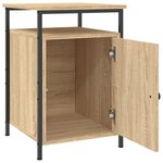 vidaXL Tables de chevet 2Pièces chêne sonoma 40x42x60cm bois d'ingénierie