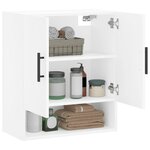 vidaXL Armoire murale blanc 60x31x70 cm bois d'ingénierie