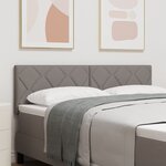 Tête de lit LED vidaXL design blocs en diamant taupe 160 cm tissu