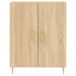 vidaXL Buffet haut Chêne sonoma 69 5x34x180 cm Bois d'ingénierie