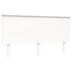 vidaXL Lit pour personne âgée sans matelas blanc bois massif