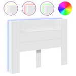 vidaXL Armoire tête de lit avec LED blanc 140x16 5x103 5 cm