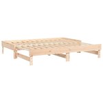 vidaXL Lit coulissant 2x(75x190) cm Bois de pin massif