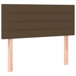 vidaXL Tête de lit Marron Foncé 90x5x78/88 cm Tissu