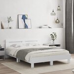 vidaXL Cadre de lit sans matelas blanc 140x200 cm