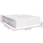 VidaXL Cadre de lit sans matelas rose 180x200 cm velours