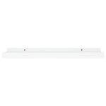 vidaXL Étagères à rebord pour cadre photo 2 Pièces Blanc 40x9x3 cm MDF