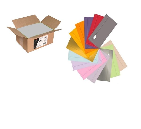 Enveloppe argent 162x229 - Lot de 500