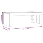 vidaXL Table basse chêne sonoma 102x50x36 cm bois d'ingénierie