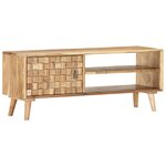 vidaXL Meuble TV 100x35x40 cm Bois d'acacia massif