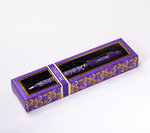 Stylo fin en métal laqué violet - Christine