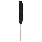 Tête de lit capitonnée noire 80 cm en tissu