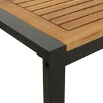 vidaXL Ensemble de salle à manger 7 pièces en bois massif et métal